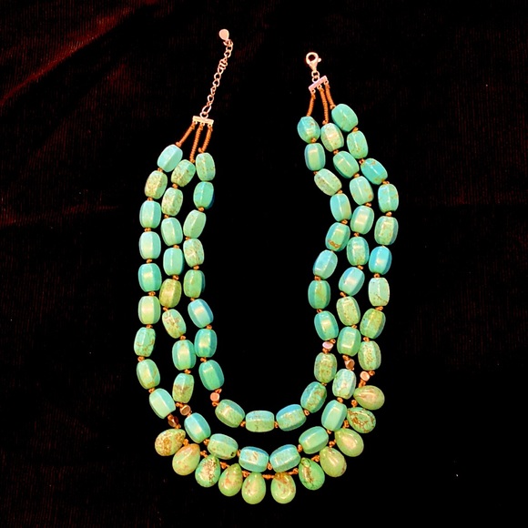 🔥🔥 STATEMENT PIECE! Silpada Drops of the Ocean Necklace. 18”-20”. NWT - Picture 1 of 4